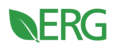 Green “ERG” logo with stylized leaf integrated into the lettering